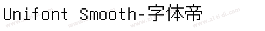 Unifont Smooth字体转换